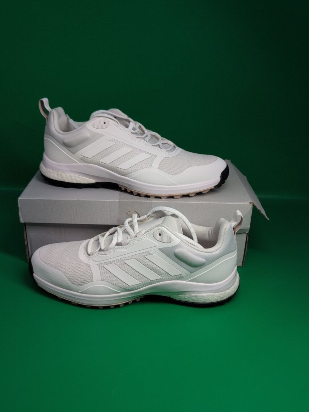 Adidas Zoysia Spikeless Women's Golf Shoes US 11 M White Wonder Taupe GV9396